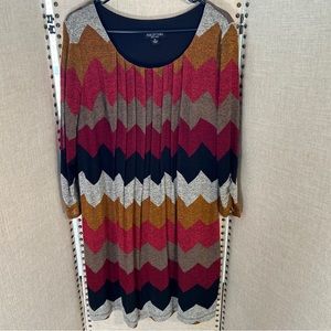 Perception New York zigzag pattern xl dress